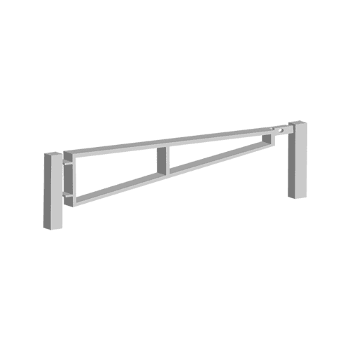 Swing Arm Barrier – 3m to 8m, Galvanised Steel
