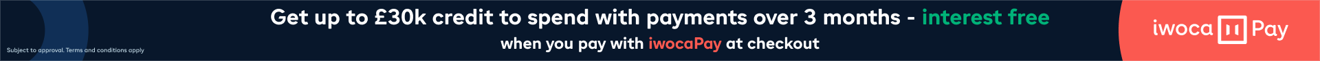 Pay over 3 Months Interest Free